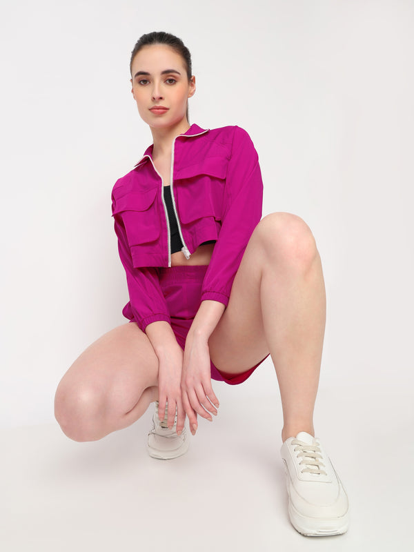 PowerPop Pink Cropped Jacket