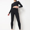 Black & Purple Endurance Leggings