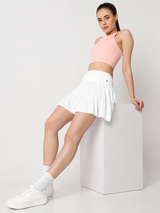 Court Glow Peach Crop Top