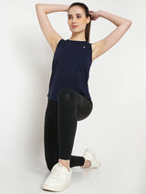 Midnight Navy Open Back Tank