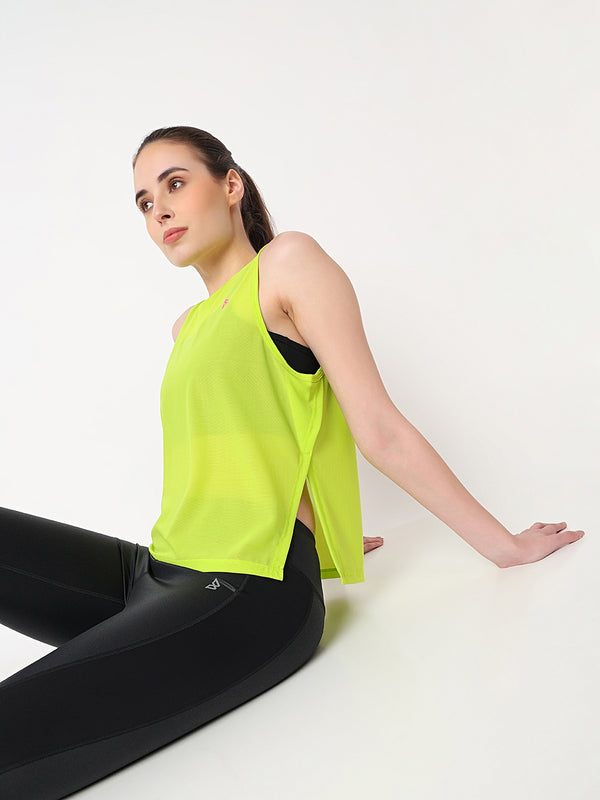 Neon Overlapping Mesh Tank