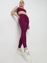 Wine Velocity Gloss Sports Bra