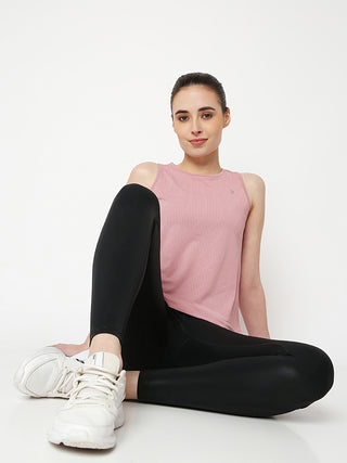 Blush Pink Open Back Tank