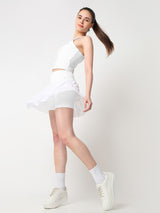 Match Point White Skort