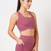 Cranberry Pink Strappy Sports Bra BODD ACTIVE