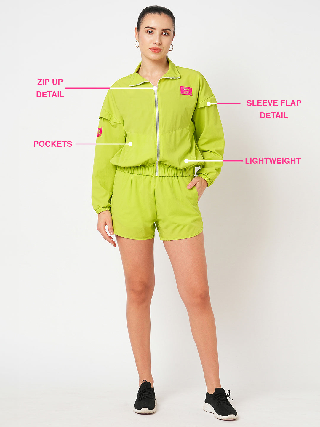 Workin' It Neon Oversized Jacket BODD ACTIVE