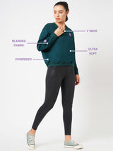 Movie Night Dark Green Sweatshirt BODD ACTIVE