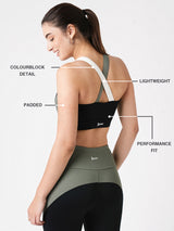 Let’s Have Some Fun Colourblock Sporta Bra BODD ACTIVE