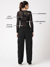Give Me What I Want Black Mesh Bodysuit BODD ACTIVE