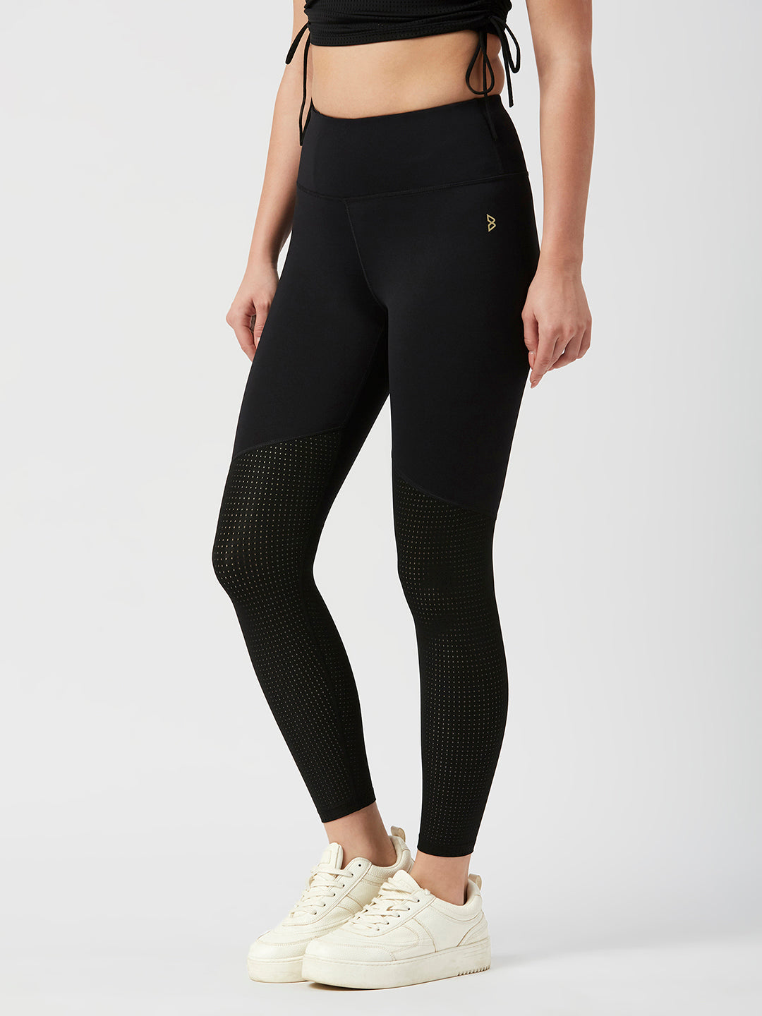 Black Mesh Leggings