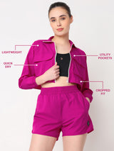 PowerPop Pink Cropped Jacket