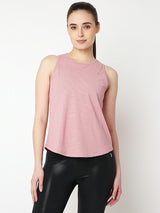 Blush Pink Open Back Tank