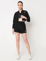 Velocity Black Cropped Jacket