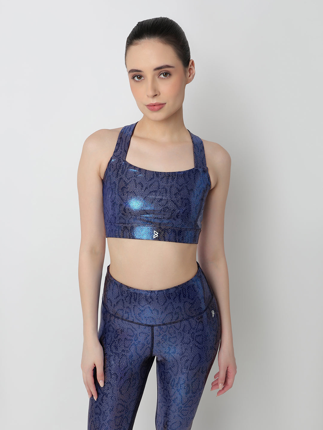 New Era Blue Gloss Sports Bra