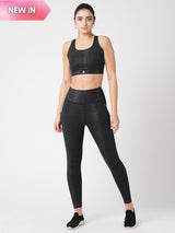 Meet Me In Manhattan Black Metallic Set BODD ACTIVE