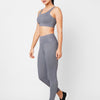 Frost Grey Criss Cross Essential High Waist Leggings BODD ACTIVE