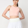 Court Glow Peach Crop Top