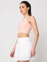 Court Glow Peach Crop Top