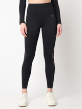 Black & Purple Endurance Leggings