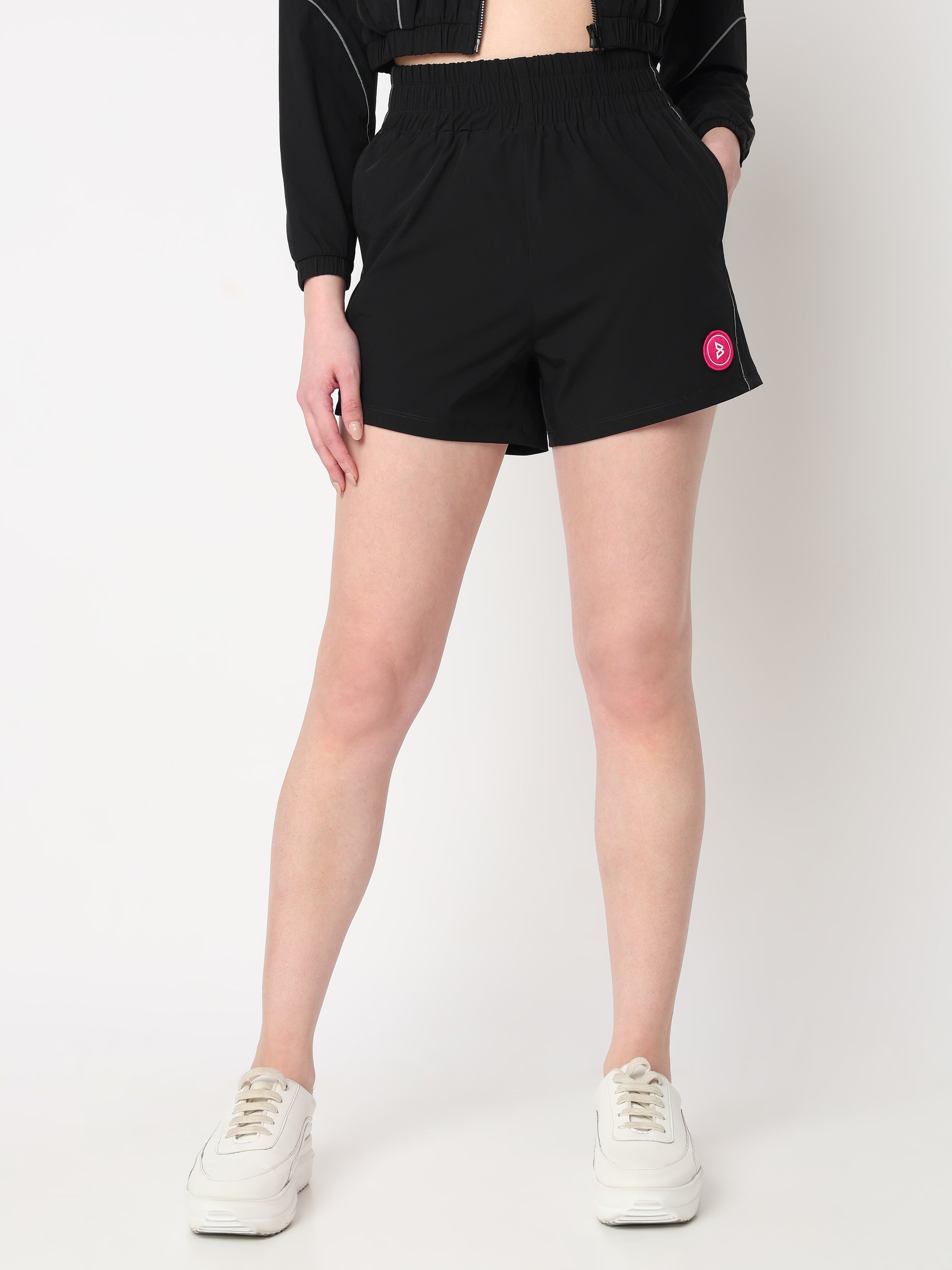 Velocity Black Running Shorts