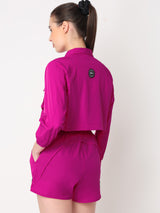 PowerPop Pink Cropped Jacket