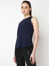 Midnight Navy Open Back Tank