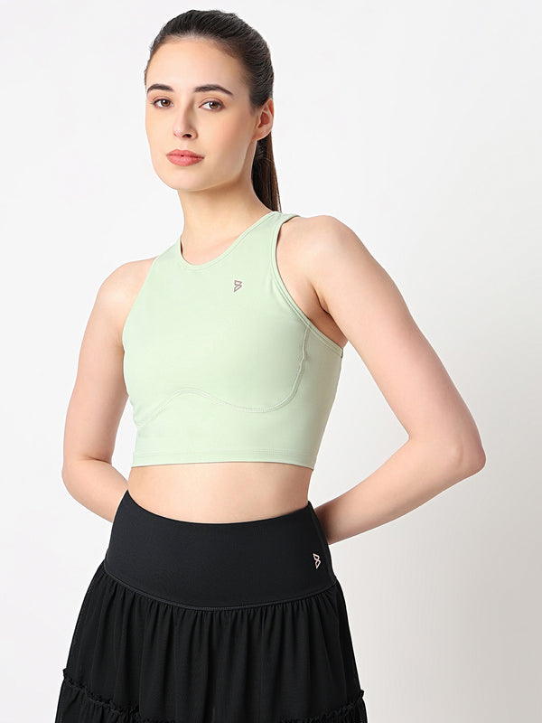 Court Glow Mint Crop Top