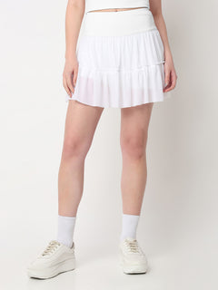 Match Point White Skort