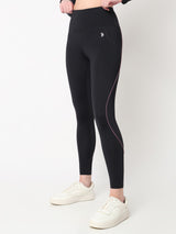 Black & Purple Endurance Leggings