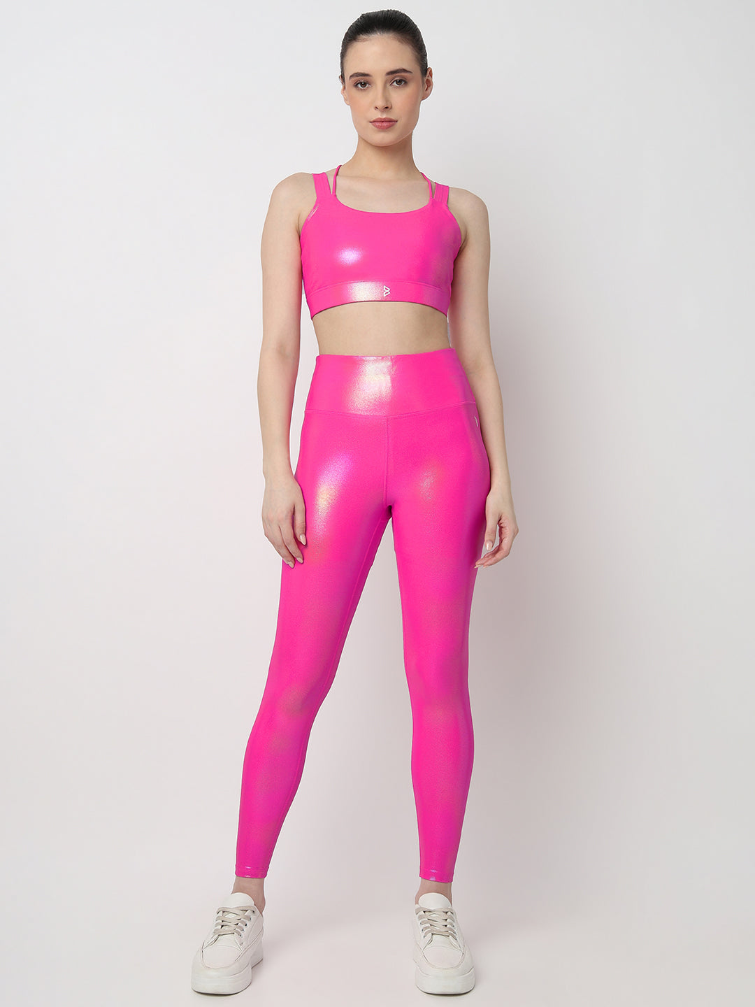 Got That Glow Pink Holo Sports Bra