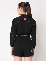 Velocity Black Cropped Jacket