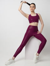 Wine Velocity Gloss Sports Bra