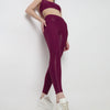 Wine Velocity Gloss Leggings