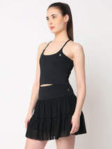 Black Ace Crop Top