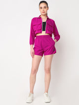 PowerPop Pink Cropped Jacket