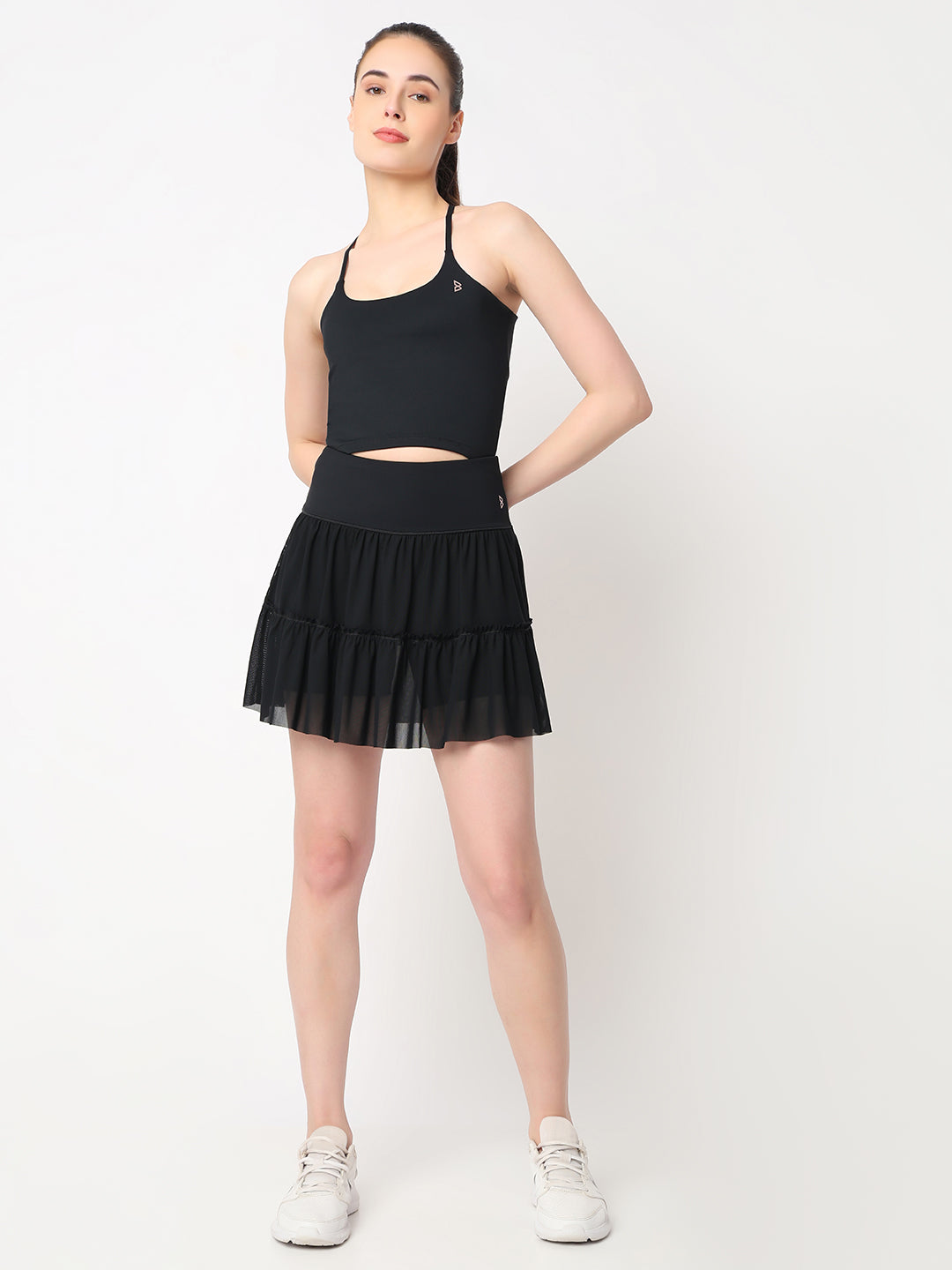 Black Ace Crop Top