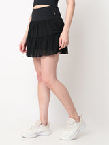 Match Point Black Skort