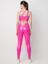 Got That Glow Pink Holo Sports Bra