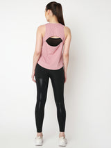 Blush Pink Open Back Tank