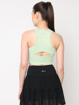 Court Glow Mint Crop Top