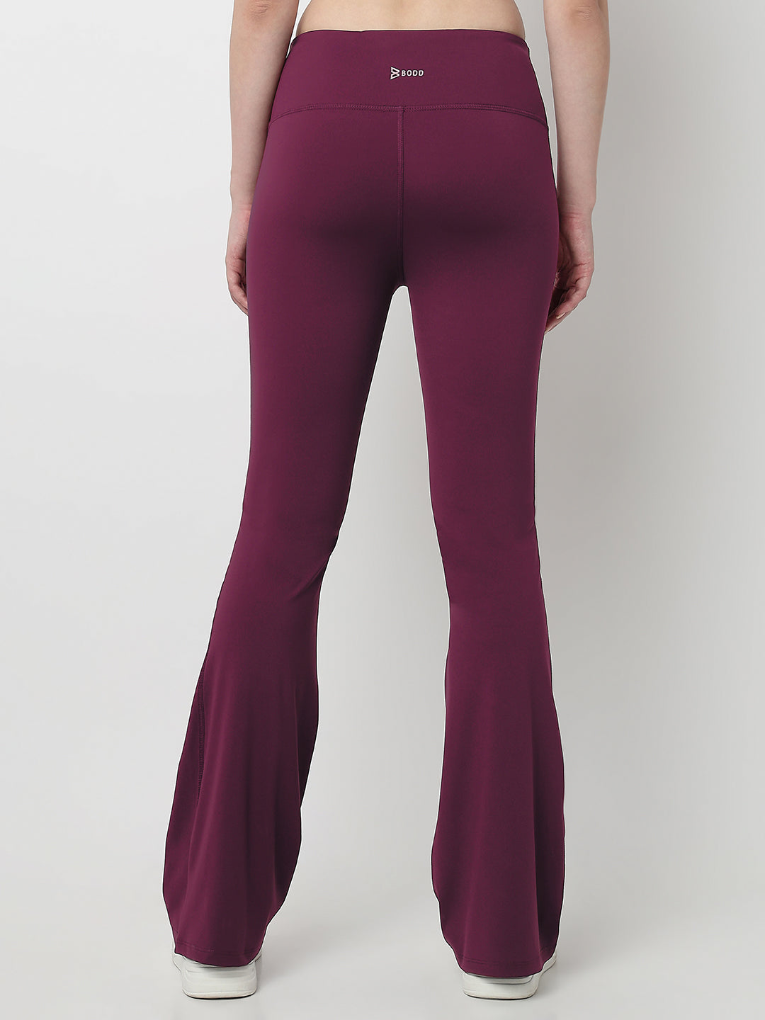 Wine Functional Flared Pants