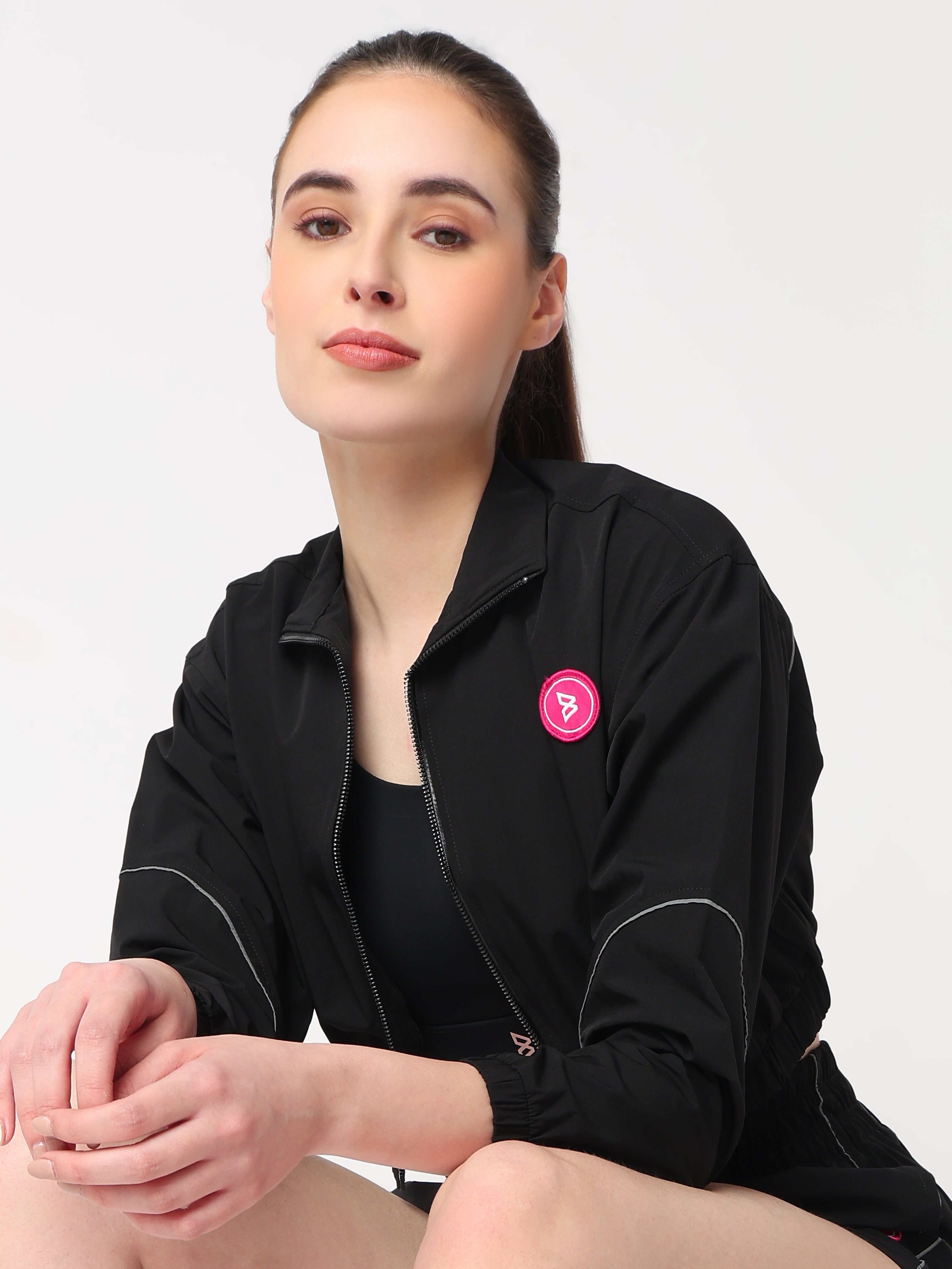 Velocity Black Cropped Jacket