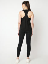 Power Black Racerback Tank