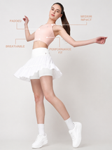 Court Glow Peach Crop Top
