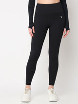 Black Essential Crop Top Set