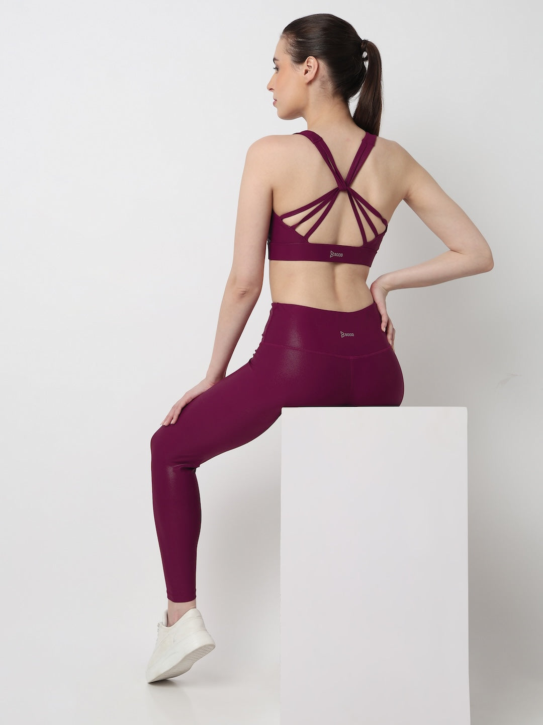 Wine Velocity Gloss Sports Bra