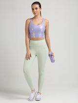 Make You Look Good Lavender Holo Crop Top
