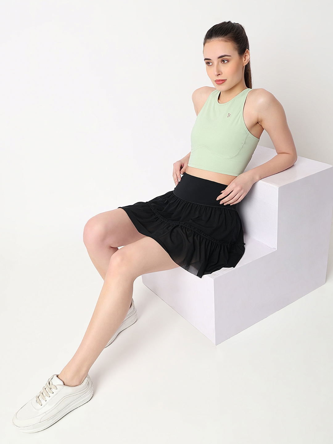 Court Glow Mint Crop Top