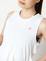 White Overlapping Tank