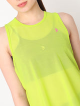 Neon Overlapping Mesh Tank
